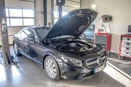 Test de puissance du chip tuning Mercedes