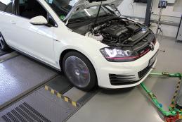 Test de puissance du chip tuning VW