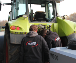 Mobile dynamometer for tractors such as the Claas Arion 530