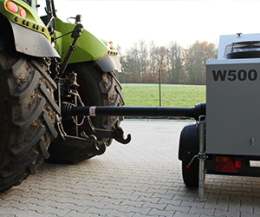 Mobile dynamometer for tractors such as the Iveco Stralis 460