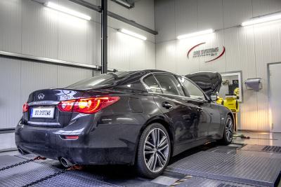 Mehr Leistung, bessere Beschleunigung für den Infiniti Q50 Der Infiniti mit mehr Leistung und Drehmoment