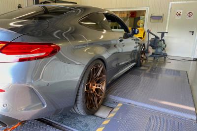 Power measurement on DTE's test bench for Mercedes-AMG C63 S