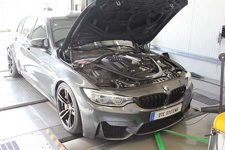 Leistungsmessung f&uuml;r den BMW M3 bei DTE Systems