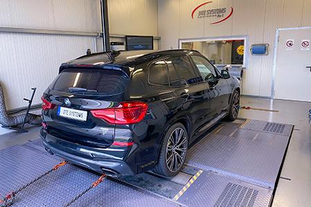 Performance measurement: BMW X3 on DTE's dynamometer