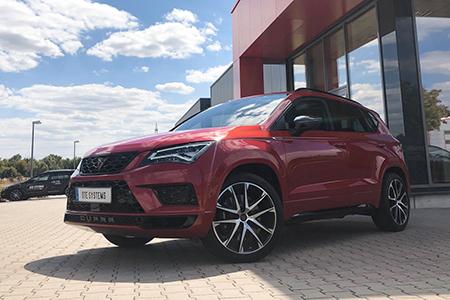 The Cupra Ateca with more power due to chip tuning