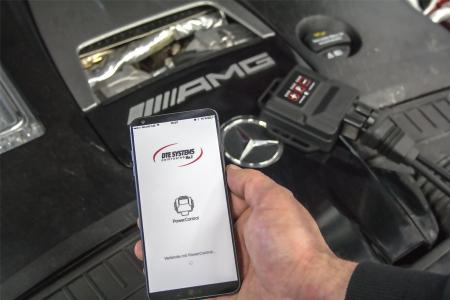 Engine tuning with smartphone control for Mercedes-AMG CLA 45