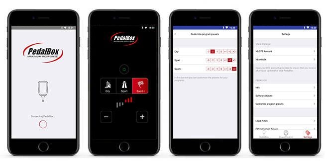Accelerator tuning via smartphone app Accelerator tuning via smartphone app