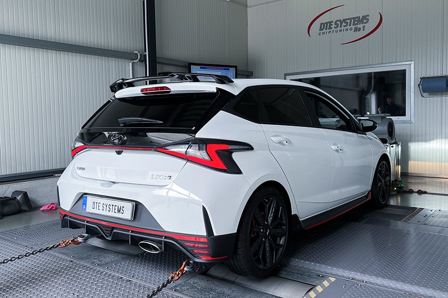 Hyundai i20 N on DTE's dyno